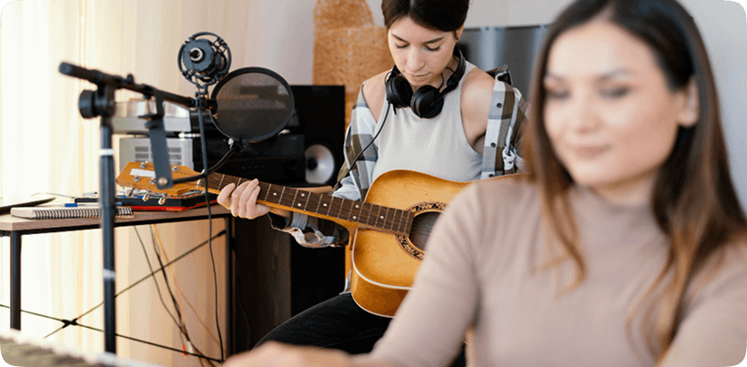 Music lesson using Pokato