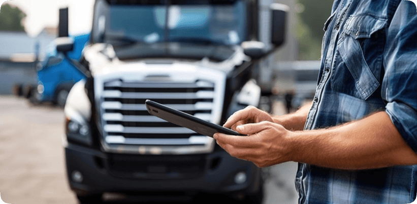 Tow truck operator using Pokato